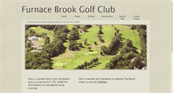 Desktop Screenshot of furnacebrookgolfclub.com